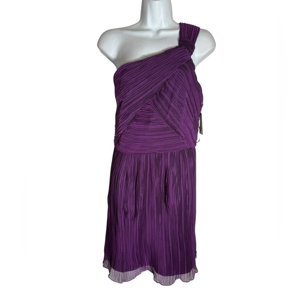 NWT Nine West Dress Size 14 Elegant Purple One-Shoulder Dress 💜💜